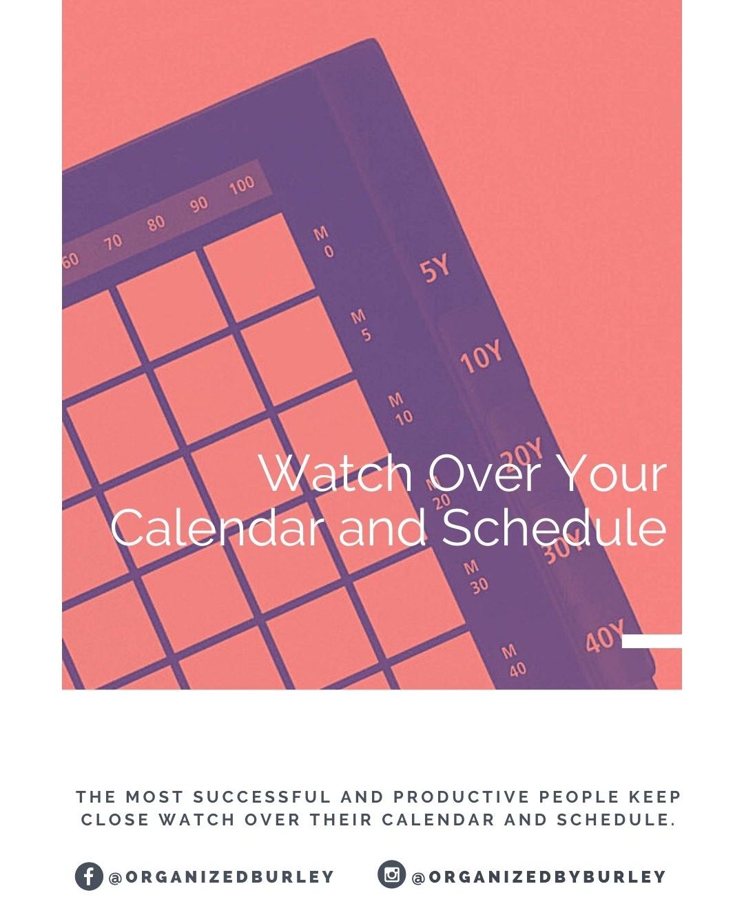 How to organize your calendar